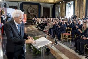 cerimonia di presentazione dei candidati ai premi ??david di donatello al quirinale