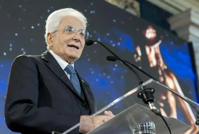 sergio mattarella alla presentazione dei candidati ai premi ??david di donatello