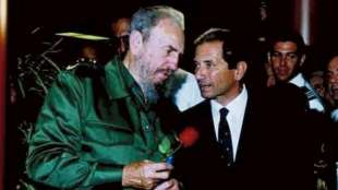 Alfonso lavarello con Fidel Castro