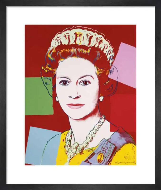 andy warhol   ritratto della regina elisabetta