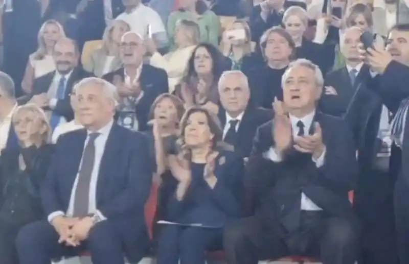 ANTONIO TAJANI - ELISABETTA CASELLATI - CLAUDIO LOTITO - PAOLO BARELLI