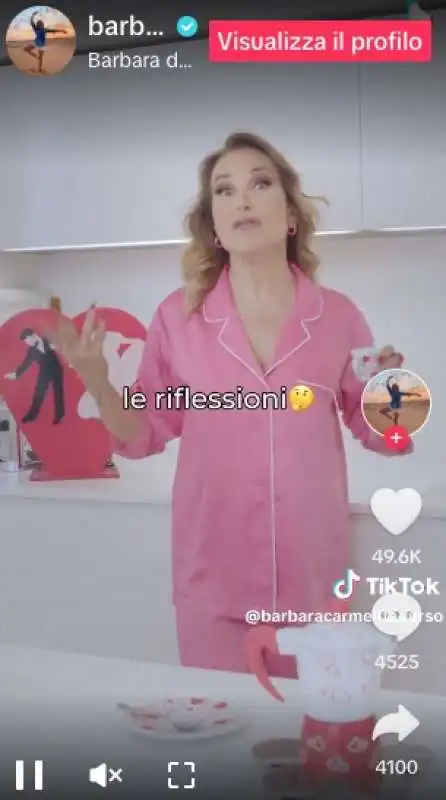 barbara d urso su tiktok 1