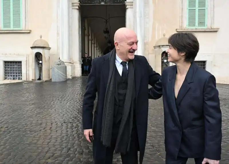 claudio bisio e kasia smutiak al quirinale