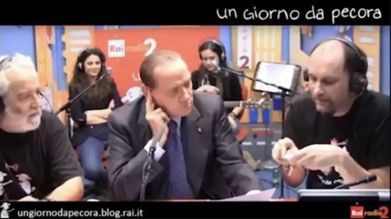 CLAUDIO SABELLI FIORETTI SILVIO BERLUSCONI GIORGIO LAURO  A UN GIORNO DA PECORA