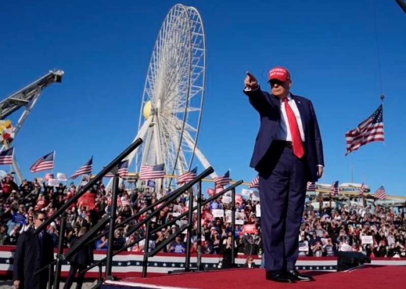 COMIZIO DI TRUMP A WILDWOOD