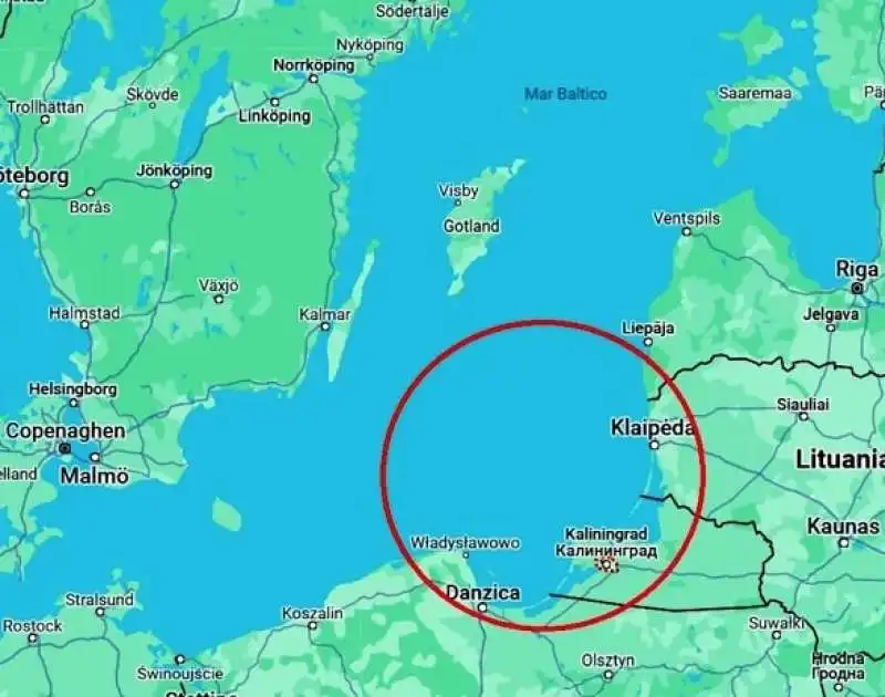 CONFINI MAR BALTICO RUSSIA LITUANIA FINLANDIA