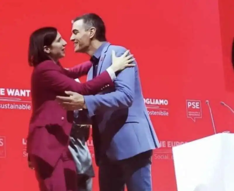 CONGRESSO DEI SOCIALISTI EUROPEI A BERLINO - ELLY SCHLEIN E PEDRO SANCHEZ