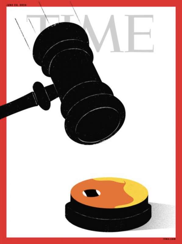 copertina di time sulla condanna di donald trump