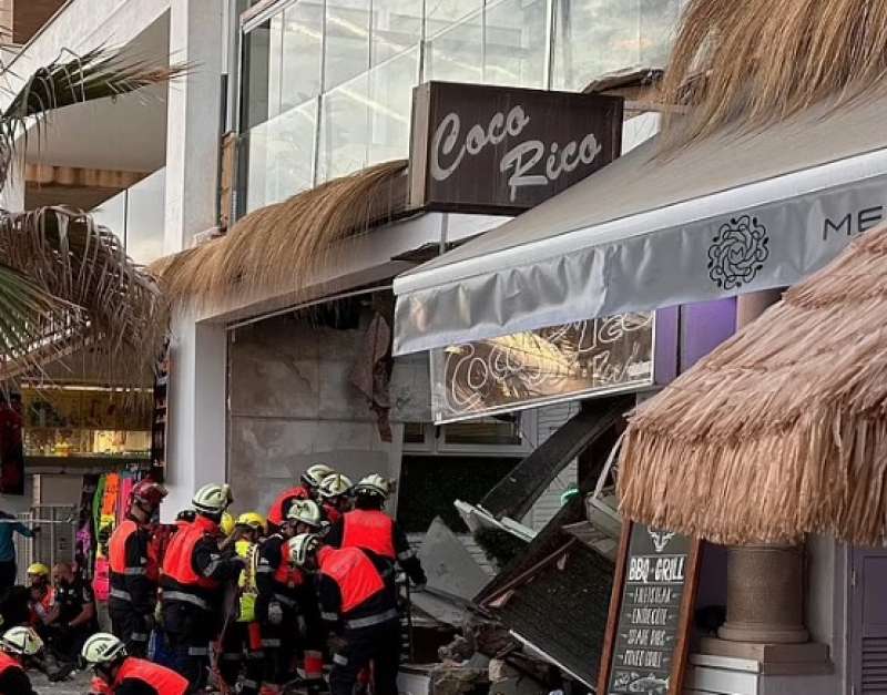 Crolla terrazza in un ristorante a Maiorca