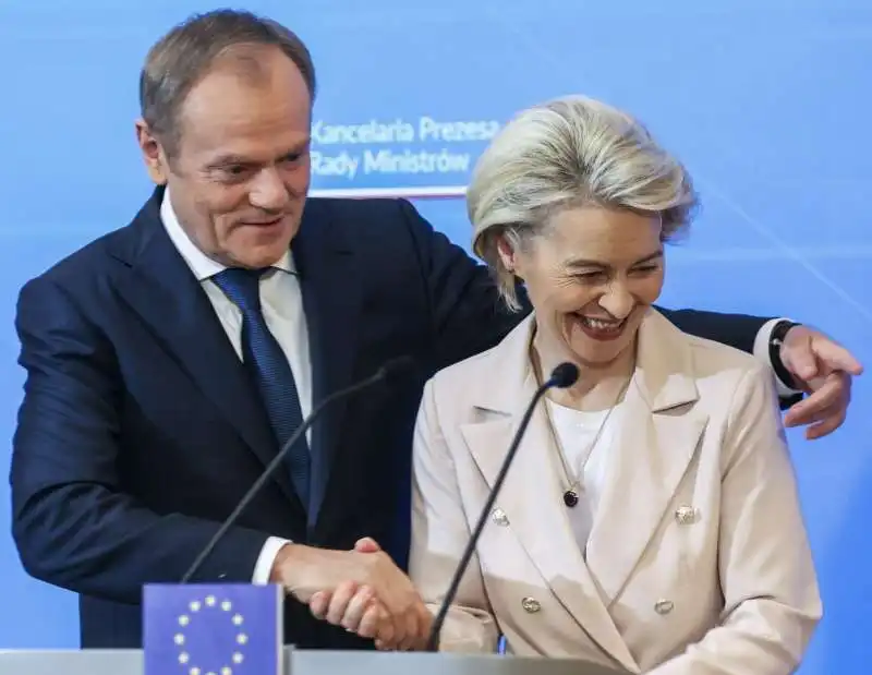 donald tusk   ursula von der leyen     