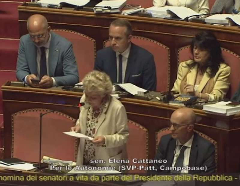 elena cattaneo in senato