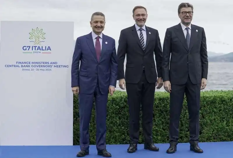 fabio panetta   christian lindner   giancarlo giorgetti   g7 economia stresa   