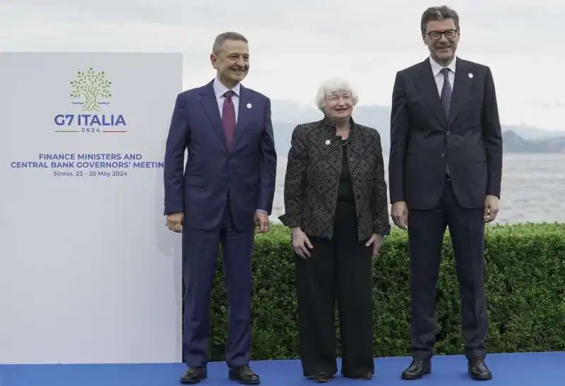 fabio panetta   janet yellen   giancarlo giorgetti   g7 economia stresa   