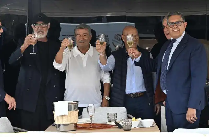 flavio briatore   aldo spinelli   giovanni toti 