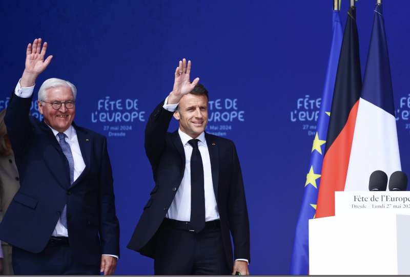 frank walter steinmeier emmanuel macron a dresda