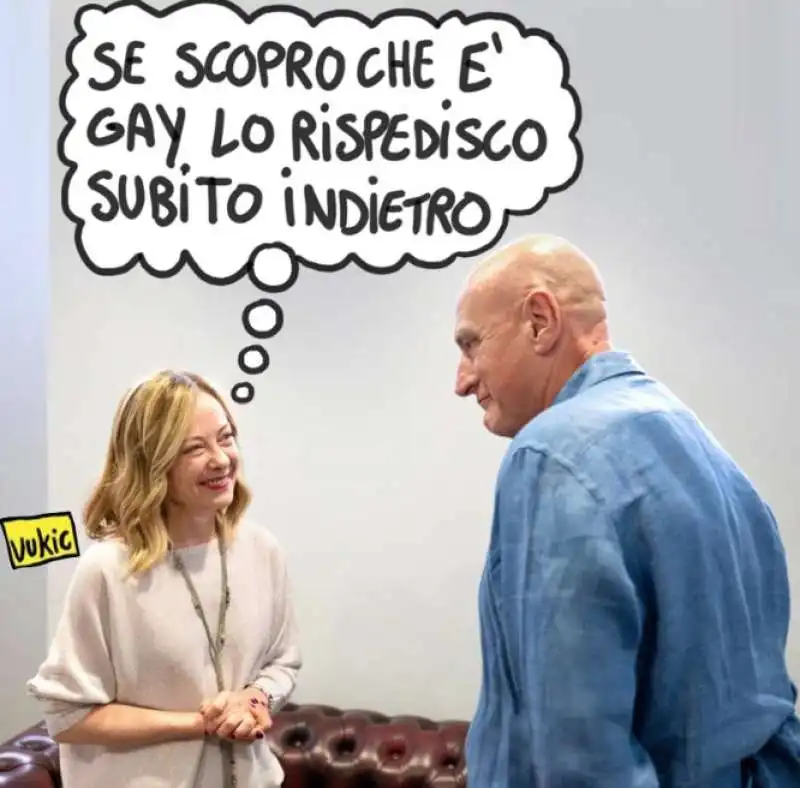 giorgia meloni - chico forti - meme by vukic