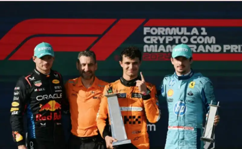 GP MIAMI  VERSTAPPEN LANDO NORRIS LECLERC