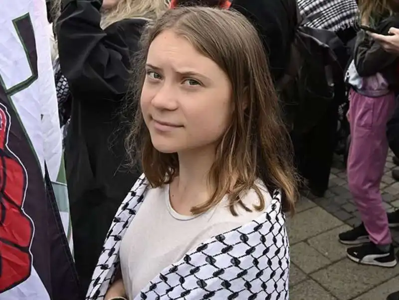 greta thunberg alle proteste pro palestina a malmo 1