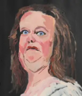 il ritratto di Gina Rinehart realizzato da Vincent Namatjira