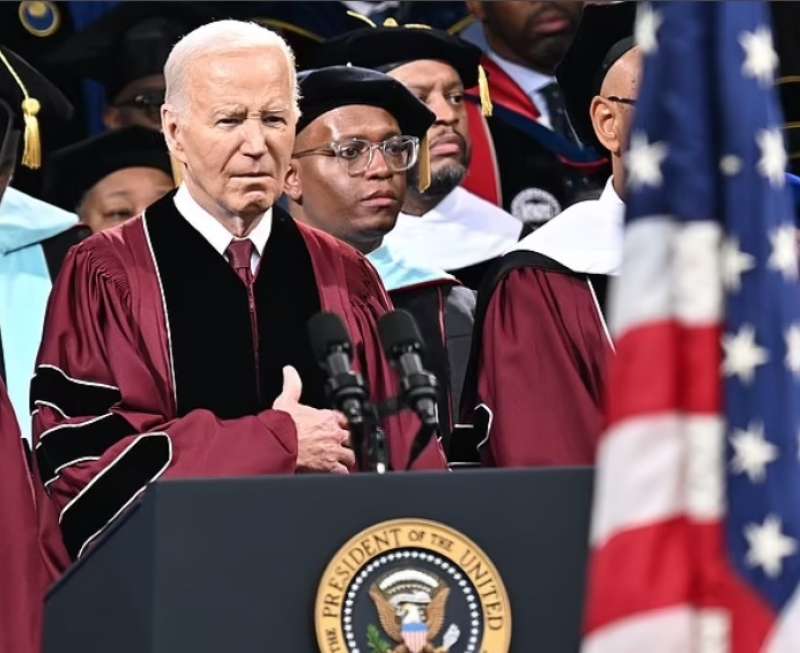 JOE BIDEN AL Morehouse College DI ATLANTA, IN GEORGIA