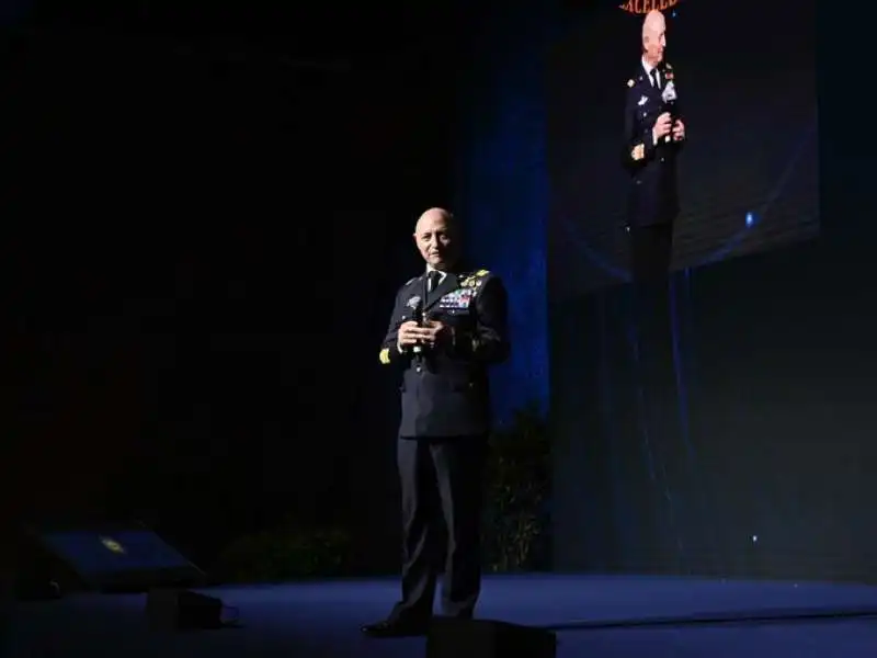 luca goretti all'evento per i 100 anni del ruolo delle armi. 2