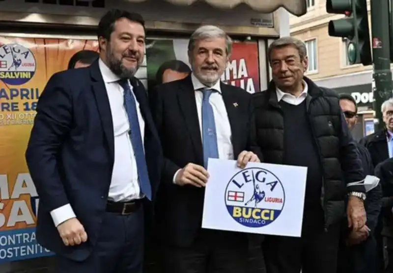 MATTEO SALVINI - MARCO BUCCI - ALDO SPINELLI 