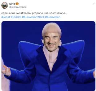 meme eurovision pino insegno joost klein