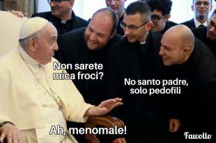 meme su papa francesco e la frociaggine 5