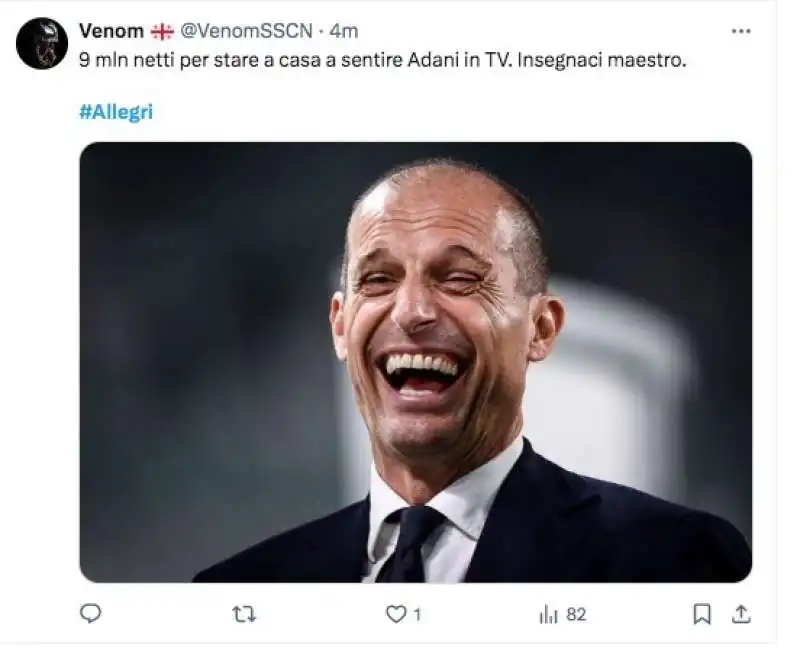 meme sull'esonero di max allegri 6