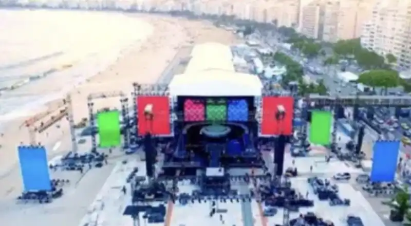 PALCO PER IL CONCERTO DI MADONNA A RIO DE JANEIRO