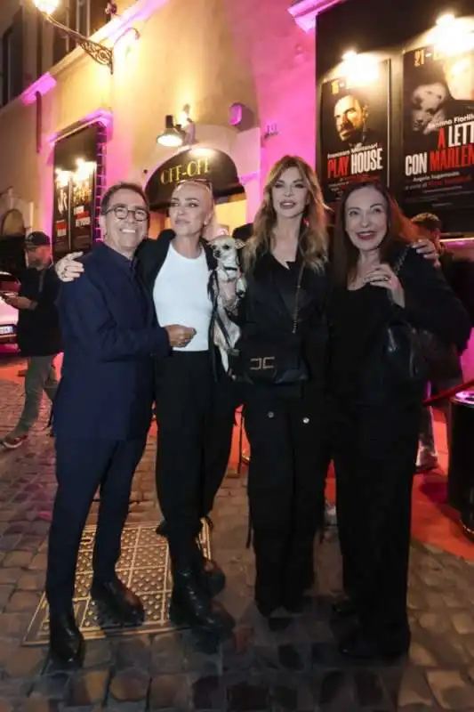 pino strabioli, paola barale, alba parietti e beatrice iannozzi   ph martina salvato