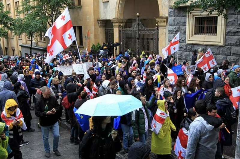 proteste contro la legge sugli agenti stranieri a tbilisi, georgia 13