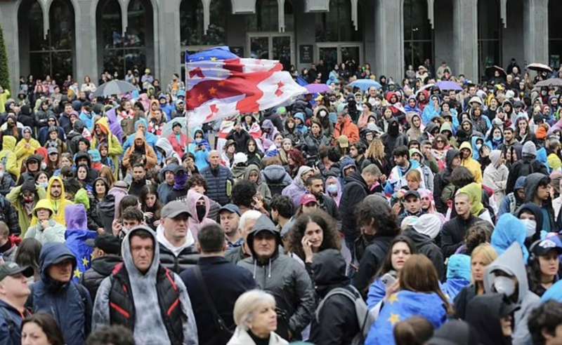 proteste contro la legge sugli agenti stranieri a tbilisi, georgia 7