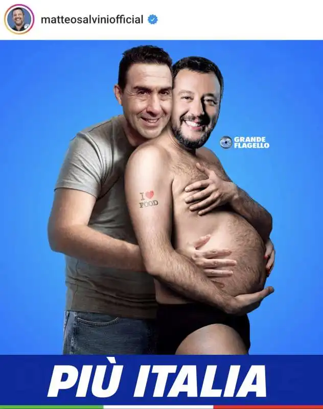 ROBERTO VANNACCI E MATTEO SALVINI - MEME BY GRANDE FLAGELLO