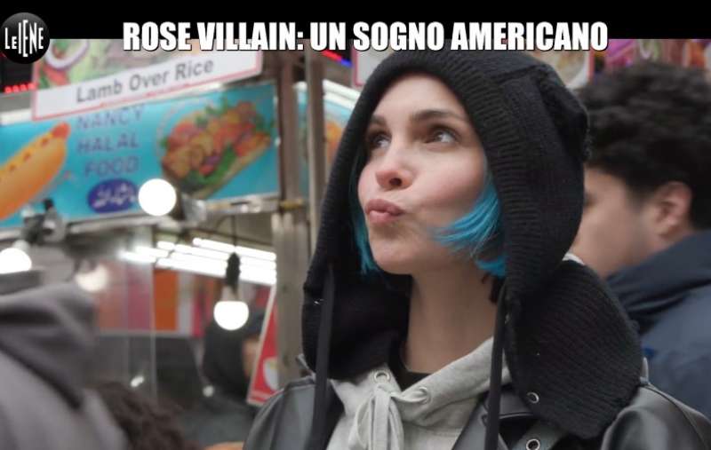 rose villain e la scena dell' orgasmo a new york per le iene 6