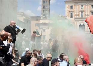 sciopero dei tassisti a roma
