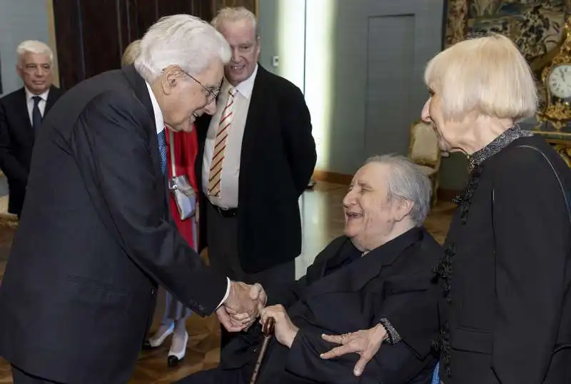 sergio mattarella   vincenzo mollica al quirinale