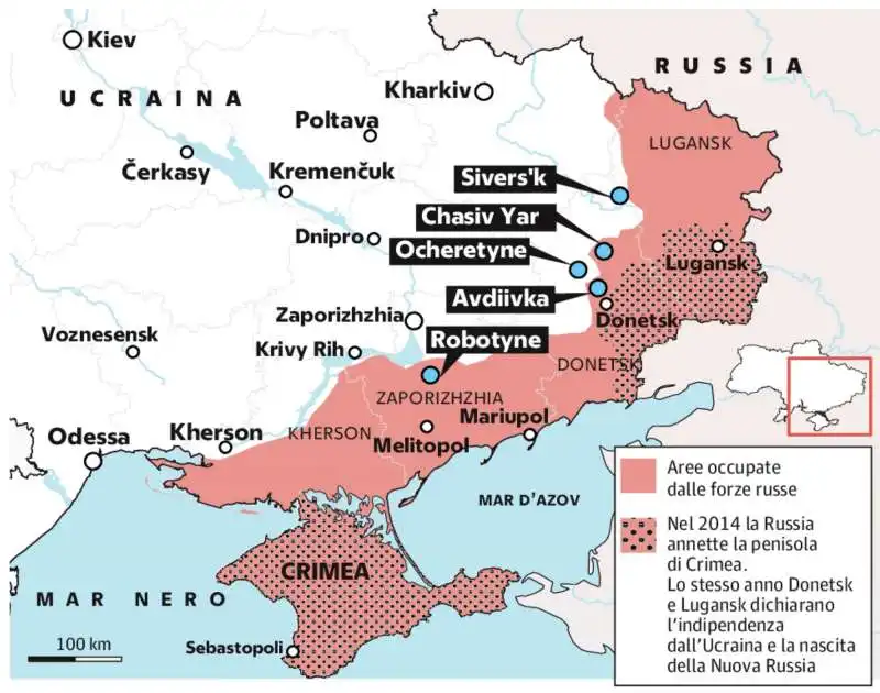 SITUAZIONE DELLA GUERRA IN UCRAINA AL 2 MAGGIO 2024