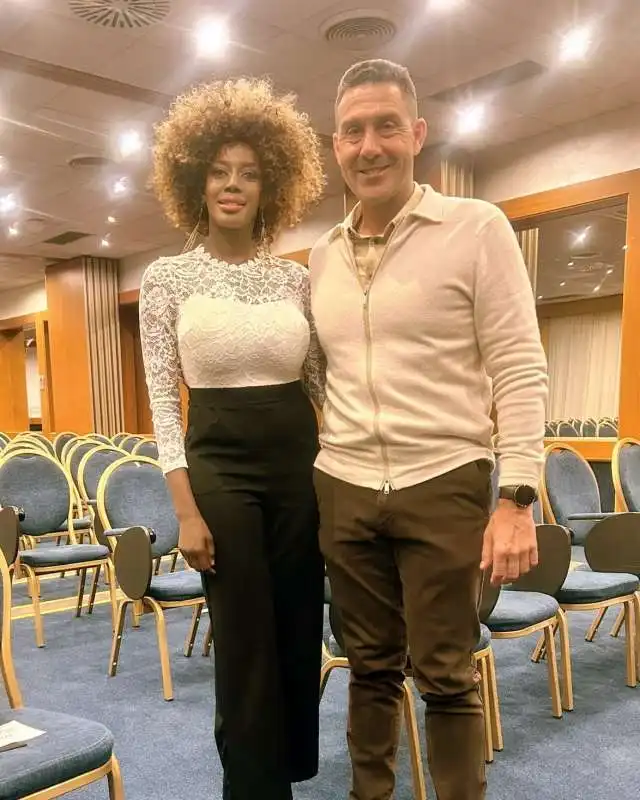 sylvie lubamba con roberto vannacci