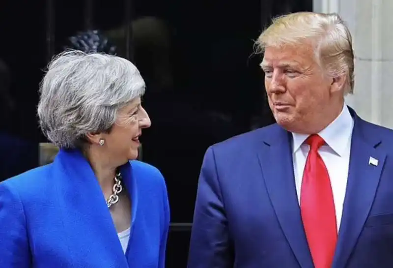 theresa may   donald trump 