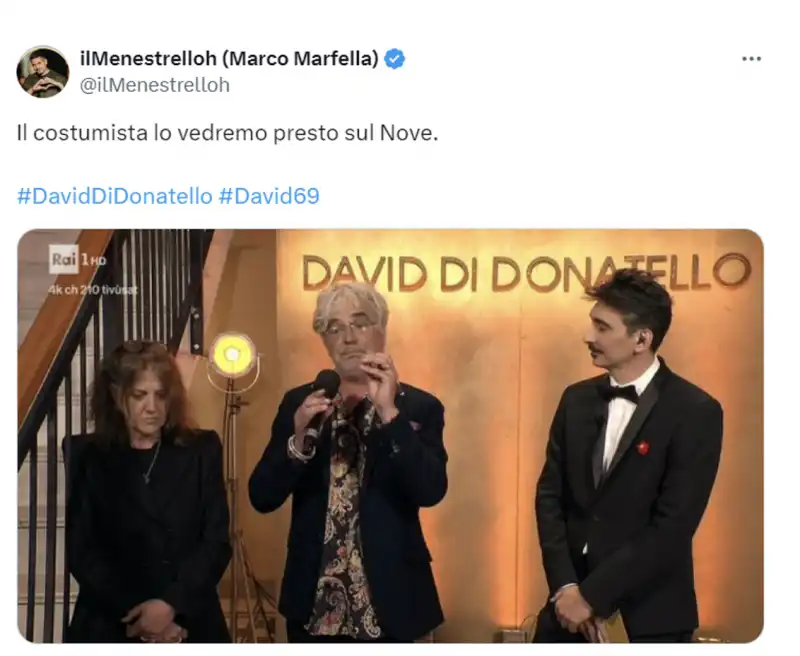 tweet cerimonia david donatello   5