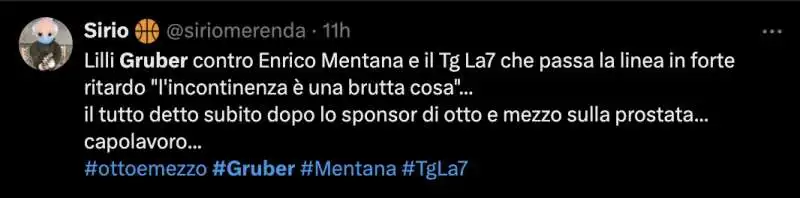 tweet su lilli gruber incazzata con mentana   1