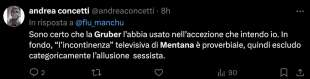 tweet su lilli gruber incazzata con mentana 9