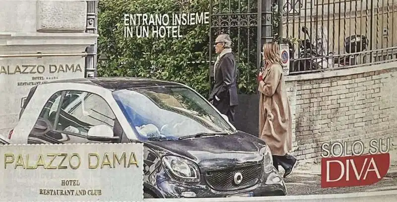 ugo brachetti peretti e anna de pahlen entrano a palazzo dama    foto diva e donna      