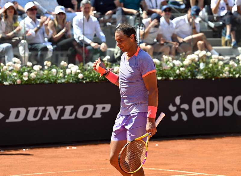 ultima partita in carriera per nadal a roma foto gmt430