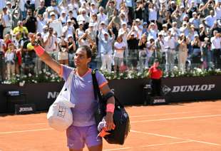 ultima partita in carriera per nadal a roma foto gmt443