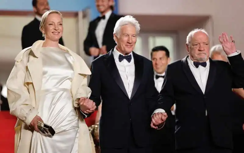 uma thurman   richard gere   paul schrader    cannes 2024 