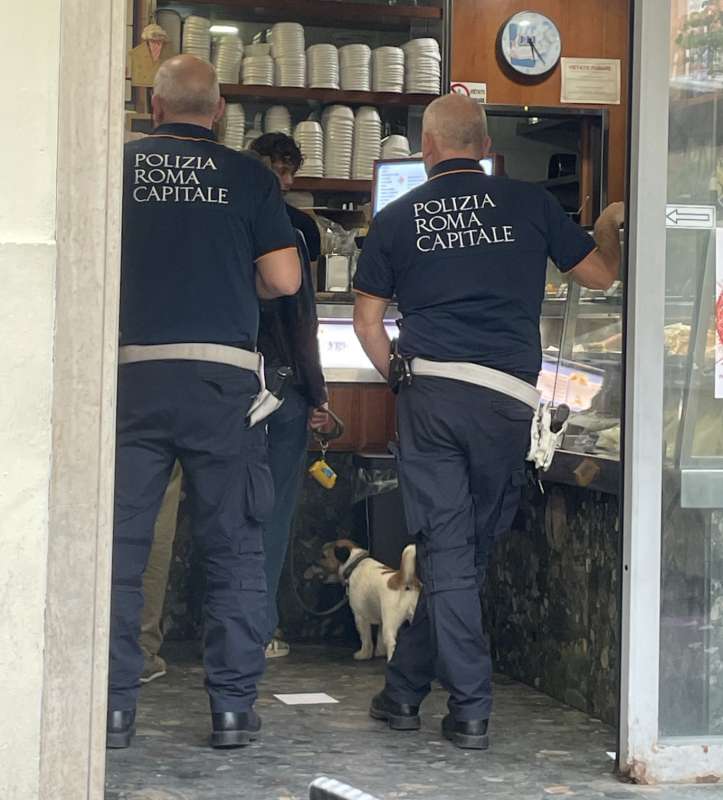 vigili parcheggiano in divieto di sosta 1