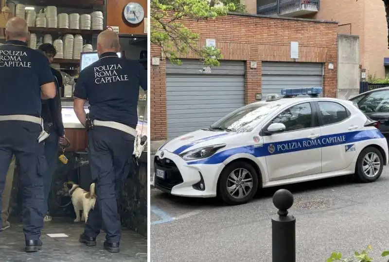 vigili parcheggiano in divieto di sosta   2