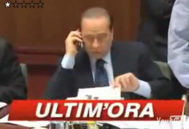 berlusconi al telefono con Ghedini a BruxelleS